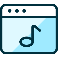 App Window Music Icon from Ultimate Duotone Set