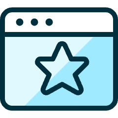 App Window Star Icon from Ultimate Duotone Set