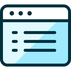 App Window Text Icon from Ultimate Duotone Set
