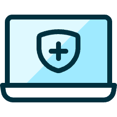 Laptop Shield Icon from Ultimate Duotone Set