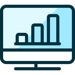 Monitor Graph Icon from Ultimate Duotone Set