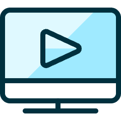 Monitor Play Icon from Ultimate Duotone Set