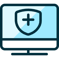 Monitor Shield 1 Icon from Ultimate Duotone Set