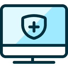 Monitor Shield Icon from Ultimate Duotone Set