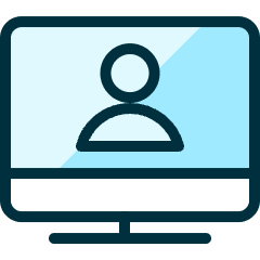 Monitor User Icon from Ultimate Duotone Set