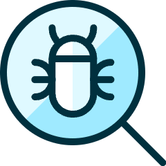 Computer Bug Search Icon from Ultimate Duotone Set