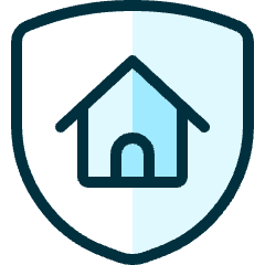Shield Home Icon from Ultimate Duotone Set