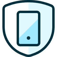 Shield Phone Icon from Ultimate Duotone Set