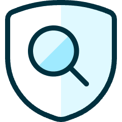 Shield Search Icon from Ultimate Duotone Set