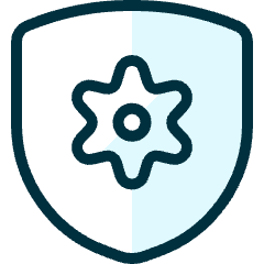Shield Settings Icon from Ultimate Duotone Set