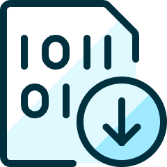 File Code Download Icon from Ultimate Duotone Set