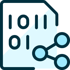 File Code Share Icon from Ultimate Duotone Set