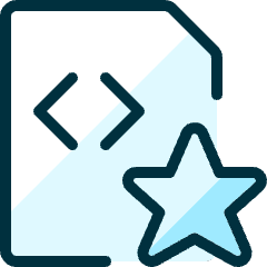 File Code Star 1 Icon from Ultimate Duotone Set