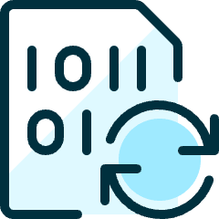 File Code Sync Icon from Ultimate Duotone Set