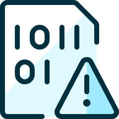 File Code Warning Icon from Ultimate Duotone Set