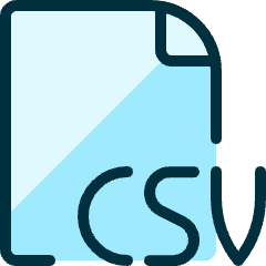 File Csv 1 Icon from Ultimate Duotone Set