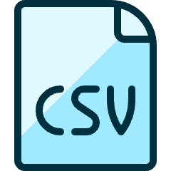File Csv Icon from Ultimate Duotone Set