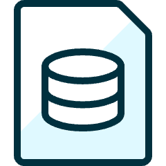 File Database Icon from Ultimate Duotone Set