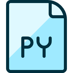 File Py Icon from Ultimate Duotone Set