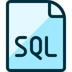 File Sql Icon from Ultimate Duotone Set