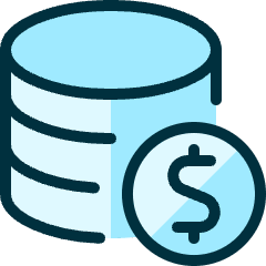 Database Cash Icon from Ultimate Duotone Set