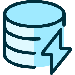 Database Flash Icon from Ultimate Duotone Set