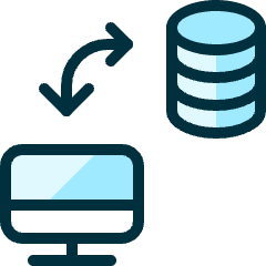 Database Monitor Sync Icon from Ultimate Duotone Set