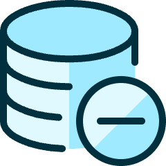 Database Subtract Icon from Ultimate Duotone Set