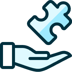 Module Hand Puzzle Icon from Ultimate Duotone Set