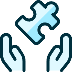 Module Hands Puzzle Icon from Ultimate Duotone Set