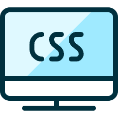 Programming Language Monitor Css Icon from Ultimate Duotone Set