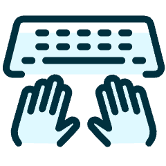 Programming Keyboard Type Icon from Ultimate Duotone Set
