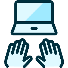 Programming Laptop Type Icon from Ultimate Duotone Set