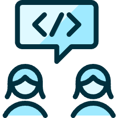 Programming Team Chat 2 Icon from Ultimate Duotone Set