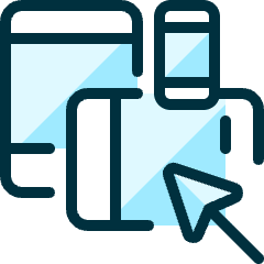 Responsive Design Cursor Icon from Ultimate Duotone Set