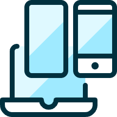 Responsive Design Laptop 1 Icon from Ultimate Duotone Set