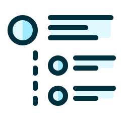 Ui Webpage Bullets Icon from Ultimate Duotone Set