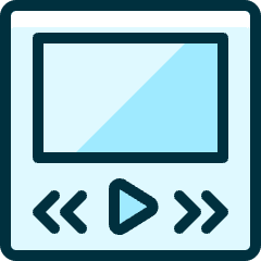 Ui Webpage Play Icon from Ultimate Duotone Set