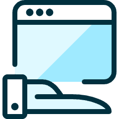 Browser Hand Icon from Ultimate Duotone Set