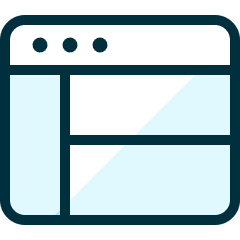 Browser Page Layout Icon from Ultimate Duotone Set