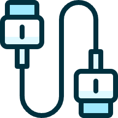 Thunderbolt Cable Icon from Ultimate Duotone Set