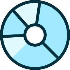 Cd Partition Icon from Ultimate Duotone Set