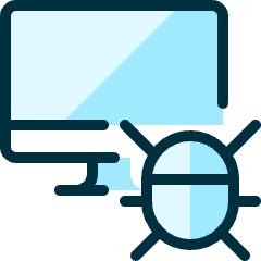 Monitor Bug Icon from Ultimate Duotone Set