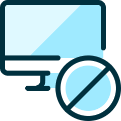 Monitor Disable Icon from Ultimate Duotone Set