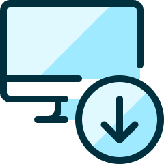 Monitor Download Icon from Ultimate Duotone Set