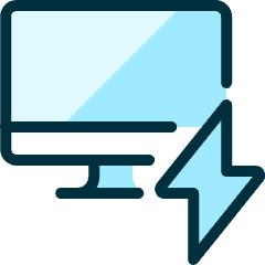 Monitor Flash Icon from Ultimate Duotone Set
