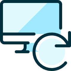 Monitor Refresh Icon from Ultimate Duotone Set