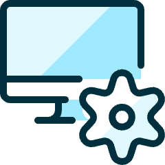 Monitor Settings Icon from Ultimate Duotone Set