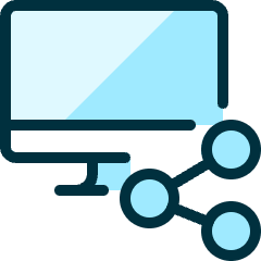 Monitor Share Icon from Ultimate Duotone Set