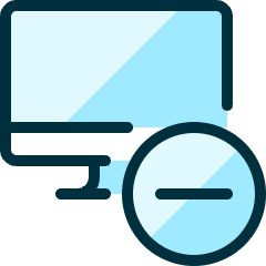 Monitor Subtract Icon from Ultimate Duotone Set